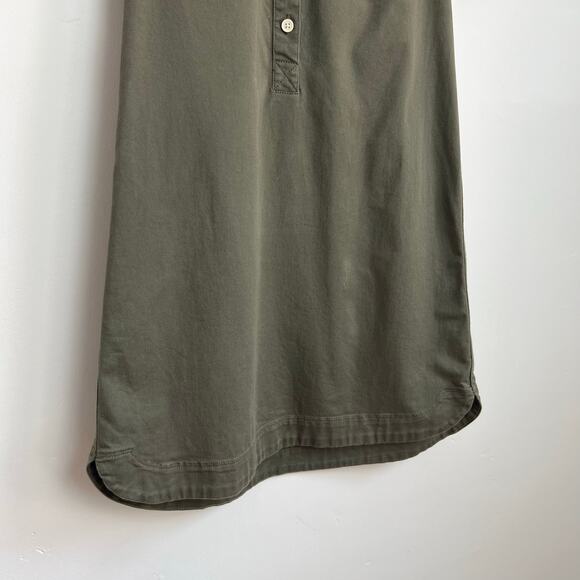 JCrew Crewcuts Kids Girls Short Sleeve Twill Cadet Field Dress in Green 14 - Picture 4 of 11